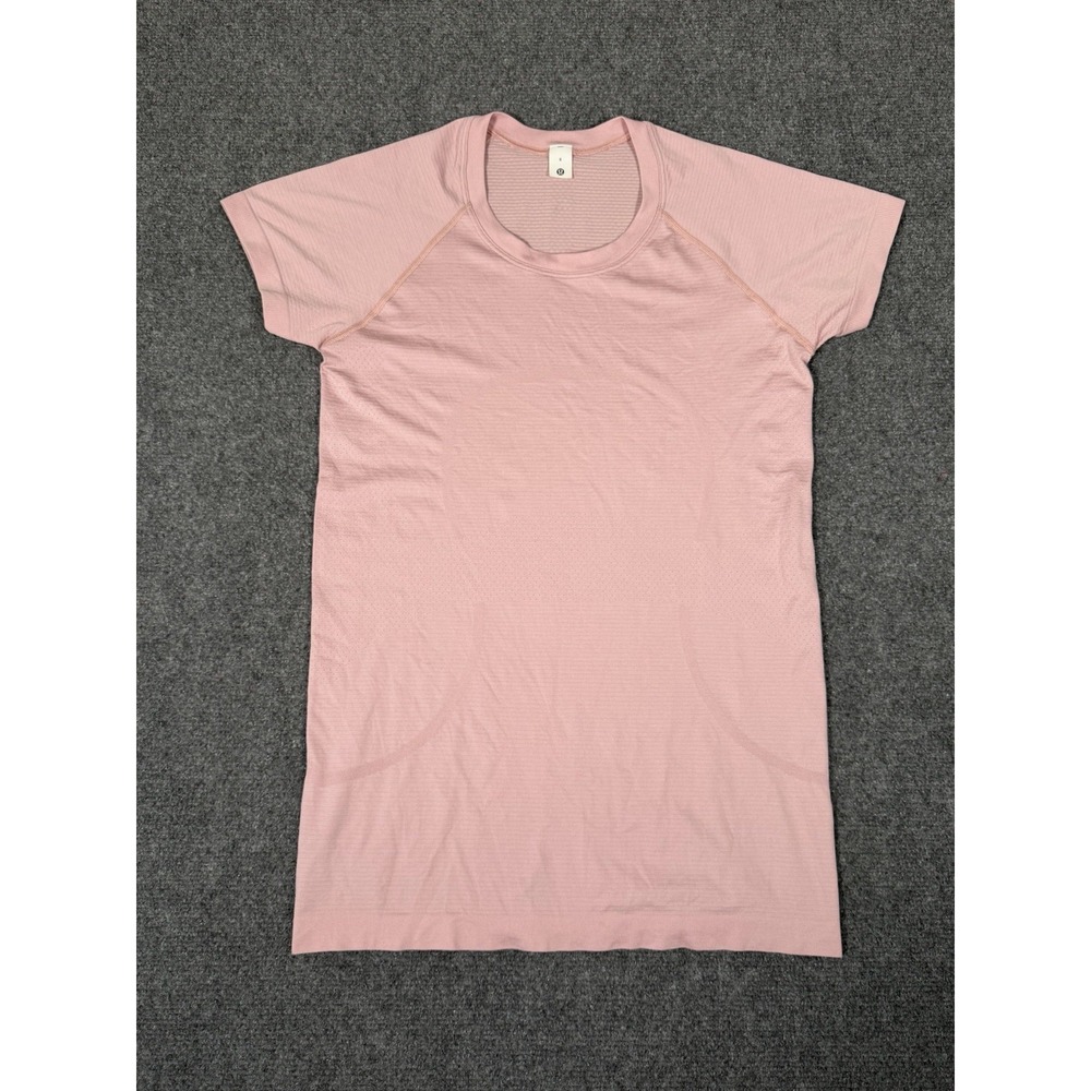 Lululemon Swiftly Tech Short Sleeve Shirt 2.0 Pink Haze Size 8 Running Top Mint*